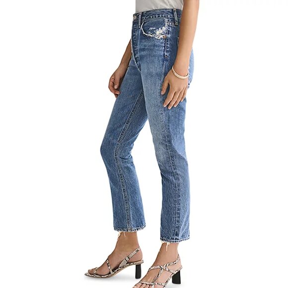 Agolde Riley High Rise Straight - Leg Jeans - Picture 2 of 16